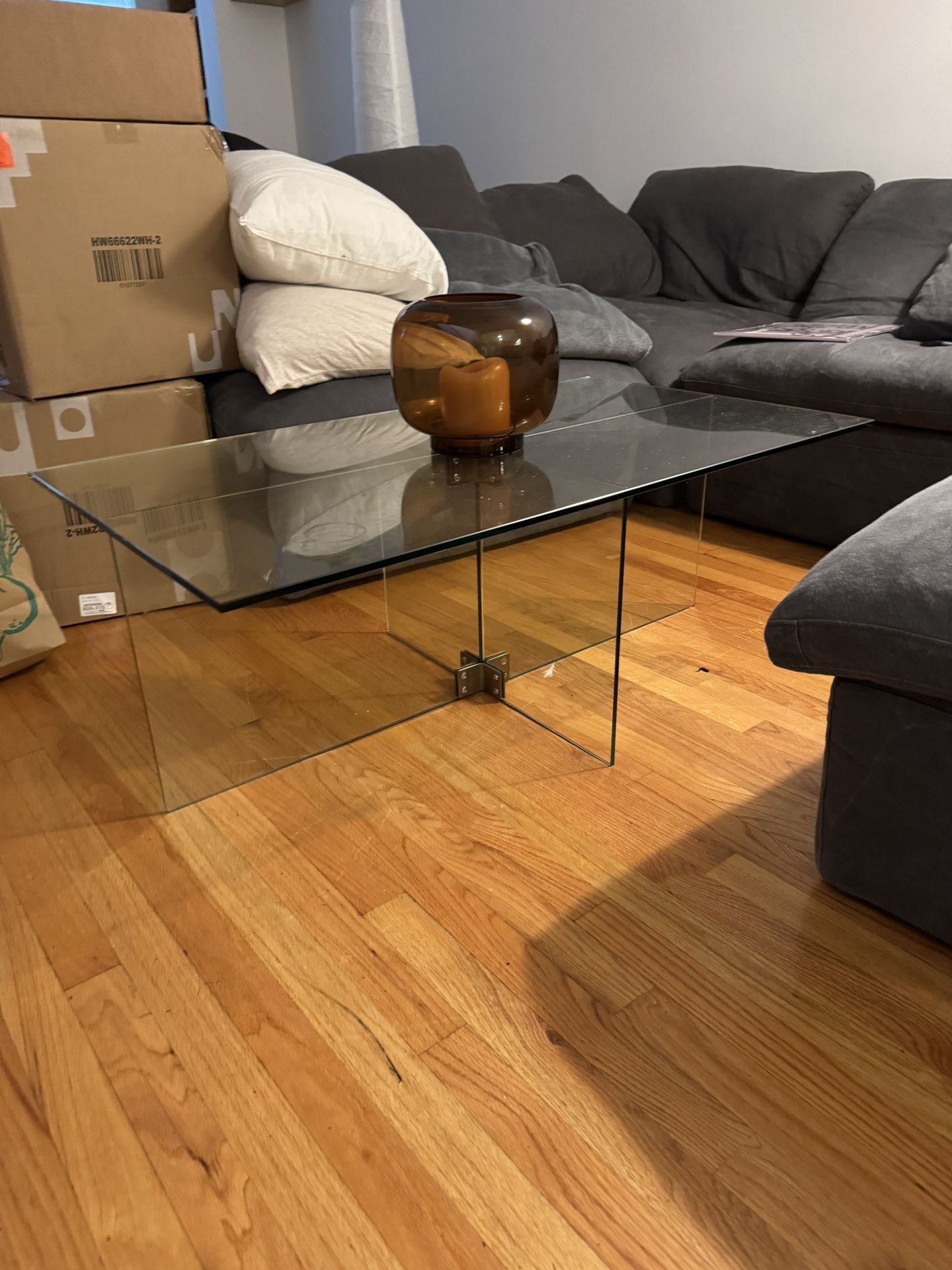West Elm Cosima Glass Coffee Table