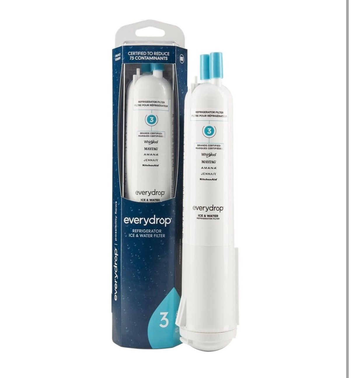 everydrop by Whirlpool Ice and Water Refrigerator Filter 3, EDR3RXD1