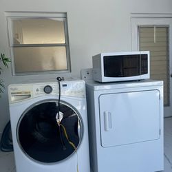 Washer, dryer and microwave