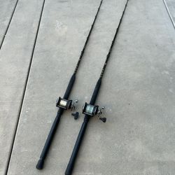 2 Penn Squall  Fishing Rod and reel combos