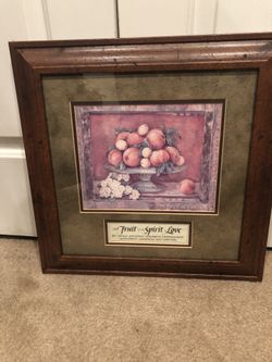 Fruits of the spirit framed picture