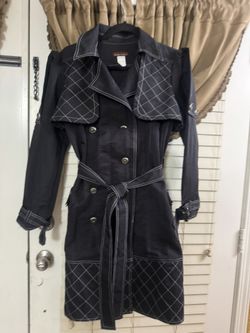Black Raincoat Size Small And Large