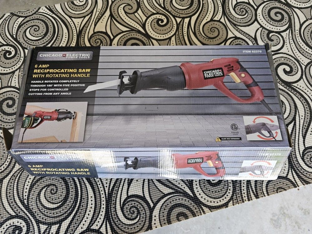 NEW Reciprocating saw 6 Amp Corded 120 VAC