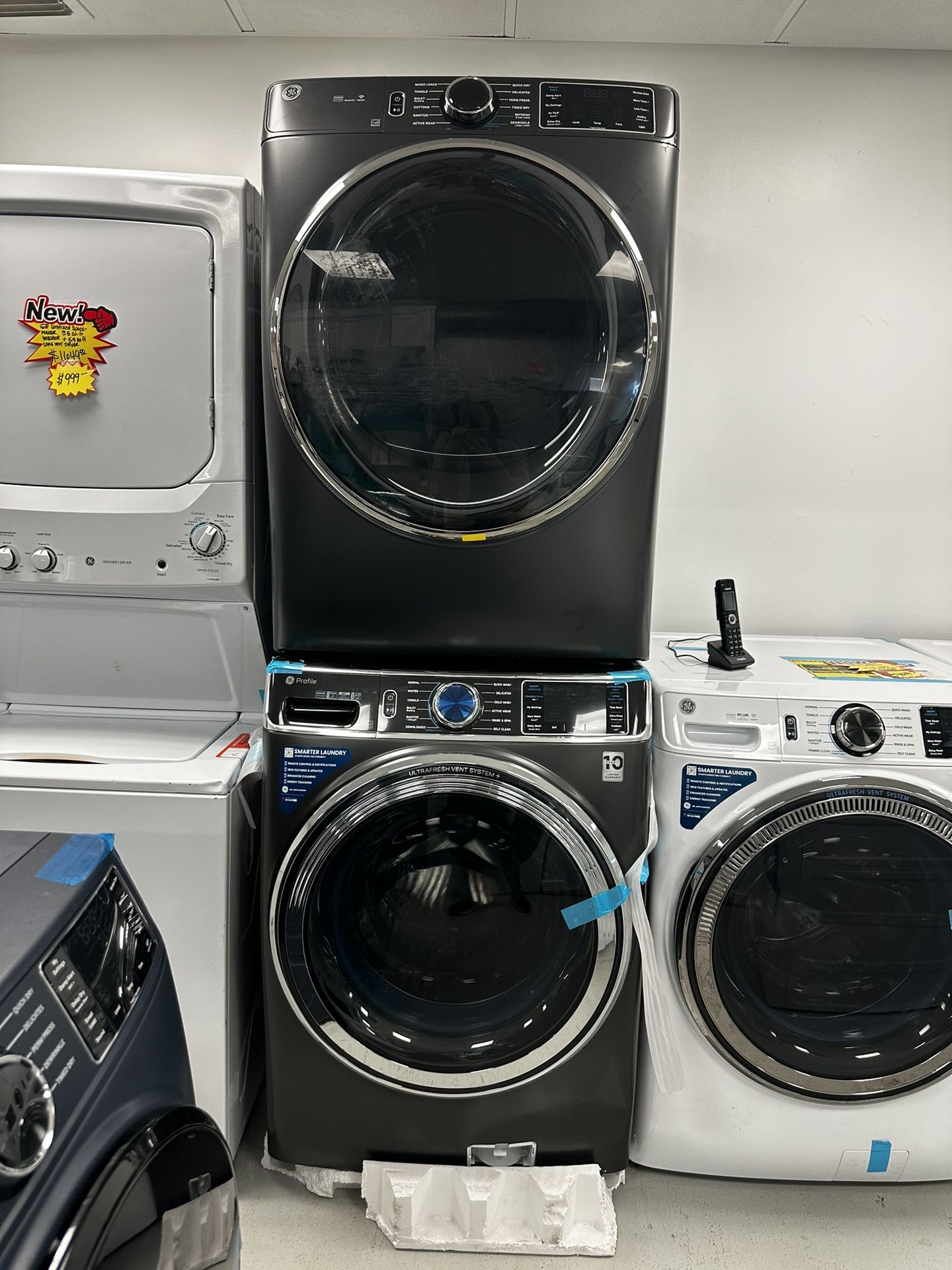 $2,000 OFF New Open Box Ge Front Load Washer And Dryer Set $899 / 1 YR Extended Warranty / MSRP $2,899
