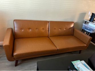 Brown futon