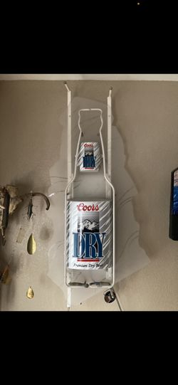 Neon Coors Dry Bottle Sign  Like New