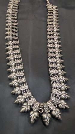 Indian silver jewelry - necklace / chain only