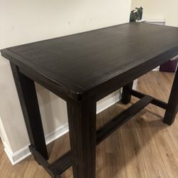 Beautiful Dark Mocha Tall Table for Sale 