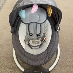 Jool Baby Nova Motorized Infant Baby Swing - Gray