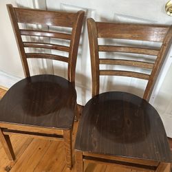 Set Of Wooden Chairs