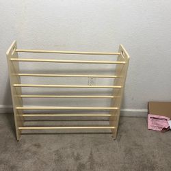Wood Shoe Rack 