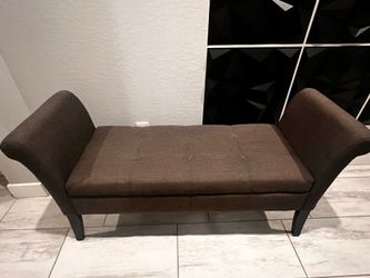 Gray bed end bench entry bench with storage