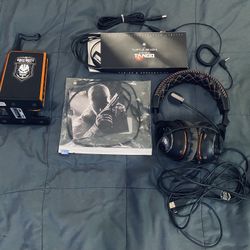 Sony Playstation 3 Ps3 Call Of Duty Black Ops Headset, Bundle Lot Fully Functional