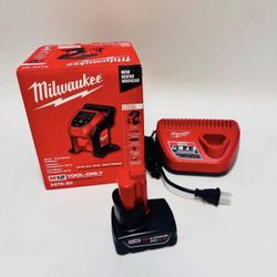 🚀 Milwaukee M12 Compact Inflator + 4.0 Battery + M12 Charger New