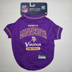 Minnesota Vikings NFL Dog Shirt Medium M Pet Jersey Football T-Shirt Pets First