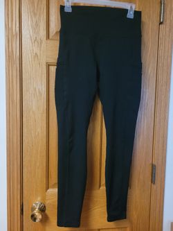 Powerhold Leggings Made By Fabletics. Size Medium. Black With Side Pockets 