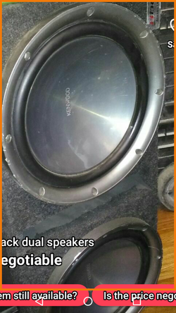 2 Kenwood 12" sub's.