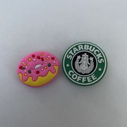 Starbucks & Donut Croc Charm 🍩