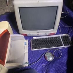 Apple iMac All In One Computer W/printer, Keyboard, Mouse