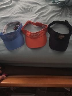3 Brand new liquor bar brand visor hats for Cruzan and Firefly