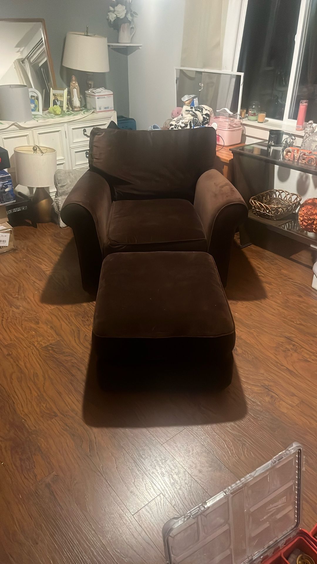 LEE Industries Oversized Chair + Ottoman