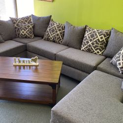 Olive Grey Sectional 