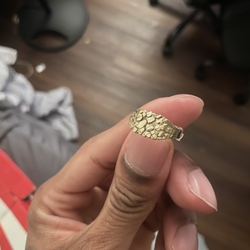 Gold nugget ring