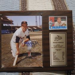 Brooks Robinson Hall Of Famer Plaque