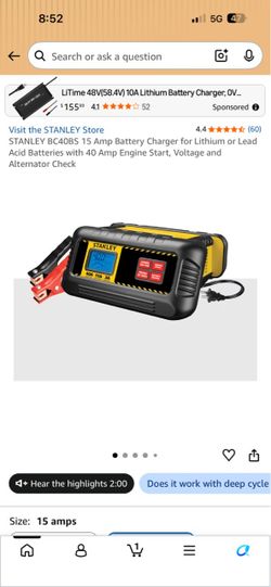 15 Amp Battery Charger