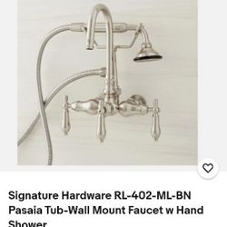 Wall Mount Faucet With Hand Shower