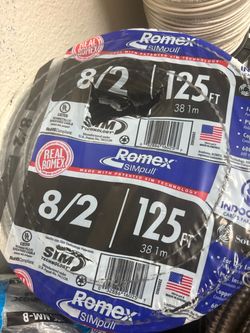 New Romex wire 8/2