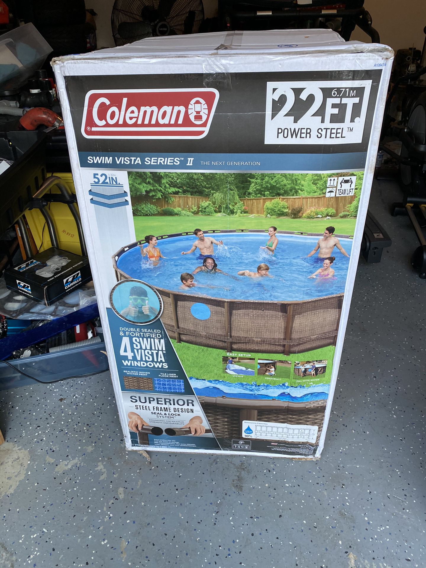 Brand New Coleman 22ft steel framed pool