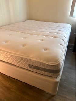Queen Bed Set (mattress, box spring, and bed frame)