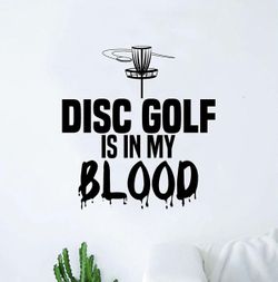 PRE MADE Wall Decal Home Decor Disc Golf Sports