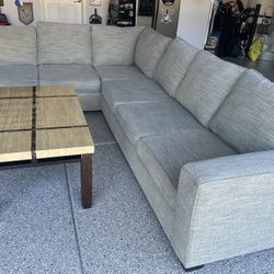 Couch, Coffee Table, And End Table Set