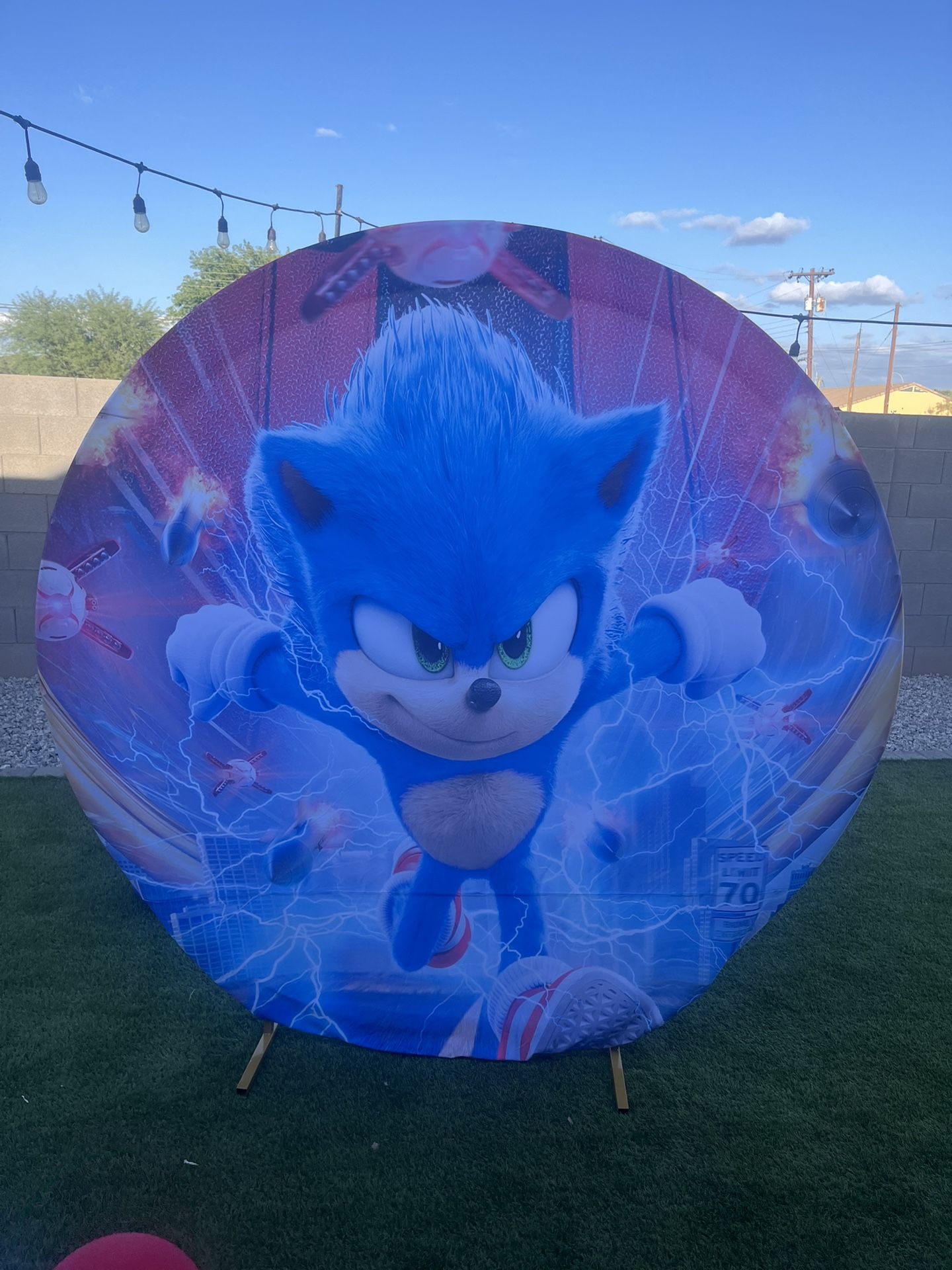 Sonic Backdrop (cylinder)