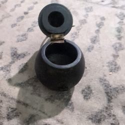 Vintage Wood Pear Shaped Tea Caddy