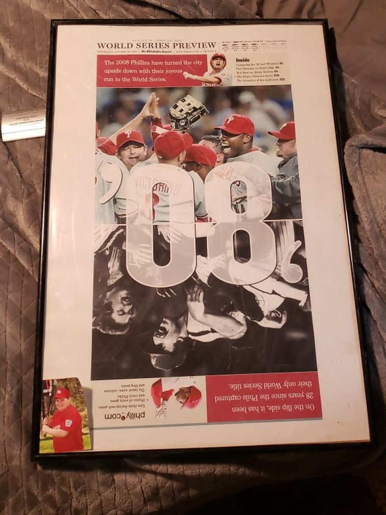 2008 Phillies 1980 Phillies World Series Newspaper (Replica).