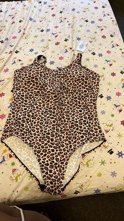 Leopard Print One-Piece Swimsuit