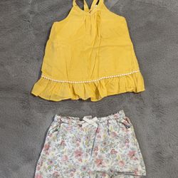 Size 7 Girls-Summer Top and Shorts