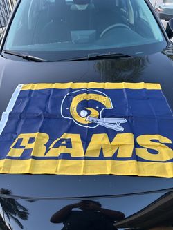 LA Rams NFL Flag with Signatures