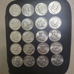 1963 BU Roll Of Franklin Half Silver Dollars