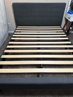 Queen Bed frame, gray