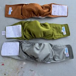 Set of 3 Washable Belly Band Wraps For Male Dogs Size Small