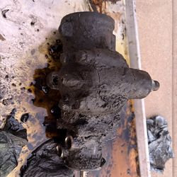 Rebuildable Chevrolet steering gearbox.