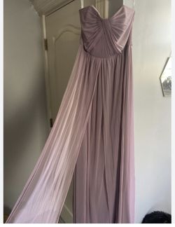 David’s Bridal bridesmaid dress-blush pink