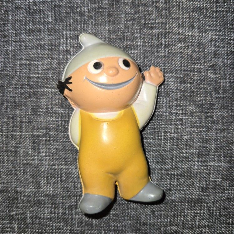 1970 ZDF Mascot Mainzelmannchen Rubber Figurine Germany