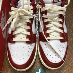 Nike Dunk Low PRM Vintage Red - Women’s 9.5