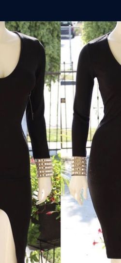 Beautiful black rhinestone dress $20
