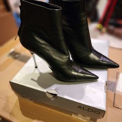 Aldo Ankle Boots Stiletto Black Size 37